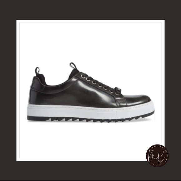 Karl Lagerfield Black Box Inner Sock Sneaker with Box, Size 10 Mens - Picture 8 of 9